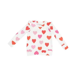 Angel Dear Big Hearts Ruffle Sweatshirt 5110