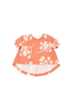 Baby T-Shirt with Ruffled Back - Brick Berries