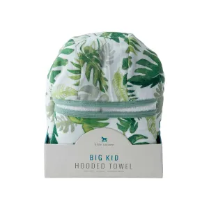 Big Kids Hooded Towel – Tropical Leaf