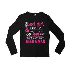 Black Pink Full Sleeves T shirt - Boombayah