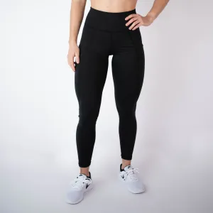 FLEO Reverie 25" Heather Black Leggings (Bounce)