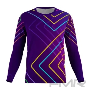 FMR Men's Neon Technical Long Sleeve Running Shirt