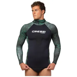 Open Box Cressi Cobia Hooded Top Rash Guard - Green - 3X-Large