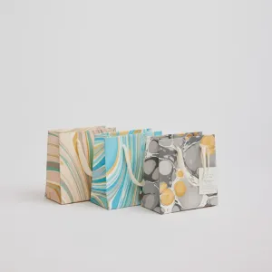 Paper Mirchi Hand Marbled Small Gift Bag Luxe