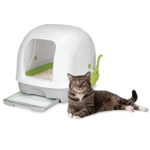 Purina Tidy Cats 21" White Breeze Hooded Starter Kit Litter Box