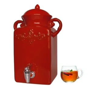 Red Beverage Dispenser