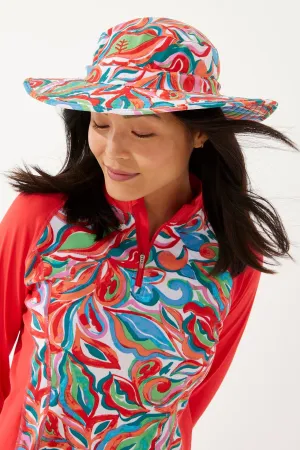 Unisex Brighton Chlorine Resistant Bucket Hat  |  Multicolor Rio Paisley