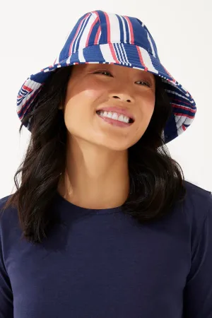 Women's Katia Cotton Bucket Hat  |  Navy Multicolor